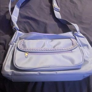 13x8 Purple Microfiber Purse HandBag: NEW